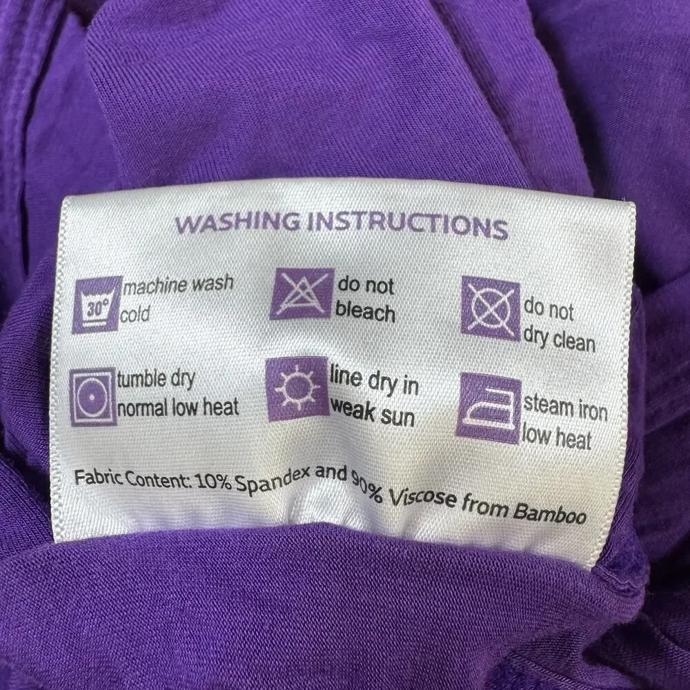 Purple Label Brand Bed Sheets Full Queen Flat Sheet Bamboo Spandex